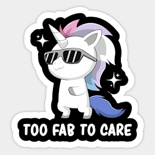 Bigender Pride Flag Cute Kawaii Unicorn Subtle Lgbtqia Sticker